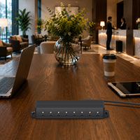 Station de charge multi-ports USB-C PD3.2 65W avec support de fixation pour bureau, camping-car, yacht et appareils de stockage d'énergie