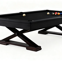 Table de billard professionnelle de 7 pieds pour la maison, en bois massif avec plateau en ardoise, style rustique personnalisé, pour tournoi, vente en gros d'usine