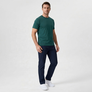 T-Shirt Sportiva Personalizzabile da Uomo ad Asciugatura Rapida, <span class=keywords><strong>Maglietta</strong></span> Traspirante per Allenamento, Servizio OEM per Vendita all'Ingrosso - Product Image 2