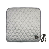 Coussin chauffant électrique USB pour siège de voiture, 3 températures, résistant au froid, pour bureau et voyage
