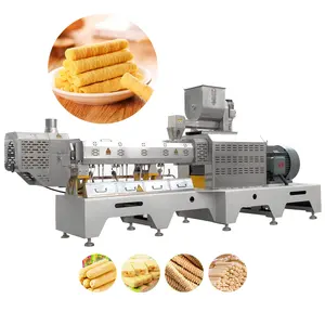 Corn food production line fingers snacks machine corn cheese ball food extruder processing line