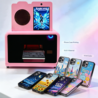 Imprimante jet d'encre UV A5 pour l'impression de coques de téléphone, petite entreprise - entièrement automatique, écran tactile, faible coût d'encre, garantie 1 an