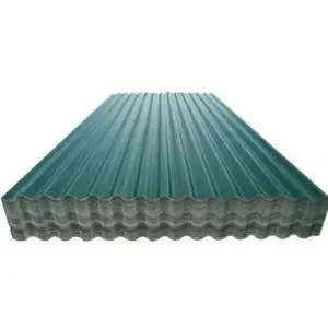 صفائح معدنية للتسقيف مضلعة لفائف ذات لون أخضر لامع صفائح معدنية للأسقف صفائح من الفولاذ المغلفن DX51D