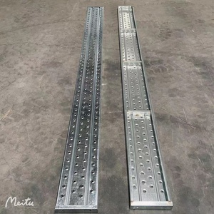 Planche en acier pour passerelle d'échafaudage fournie en usine Derfon échafaudage Q235 2m 3m <span class=keywords><strong>4m</strong></span> Planche d'échafaudage galvanisée - Product Image 3
