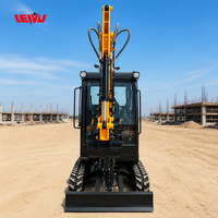 Mini-excavatrice de 3,5 tonnes, 1,2T, 2,5T, la plus vendue, certifiée CE EPA, avec moteur Kubota, machinerie d'excavation de 12 tonnes