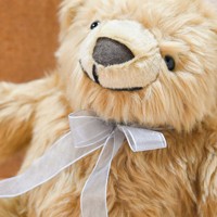Ours en peluche personnalisé apaisant, jouet doux et rembourré, poupée animale de confort pour le sommeil de bébé, design personnalisé disponible