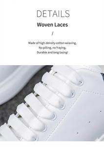Chaussures de sport en cuir pour femmes, chaussures d'hiver A3 en polyuréthane et caoutchouc, nouvelle mode, polyvalentes, décontractées pour femmes, blanches - Product Image 3