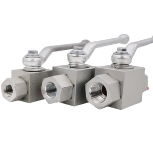 YANYE KHB Vanne à boisseau sphérique en acier inoxydable haute pression à trois voies à deux positions pour l'énergie hydraulique à gaz Garantie 3 ans OEM - Product Image 1