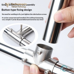 Stainless Steel Round Connector for Industrial Manufacturing Hardware - Product Image 5