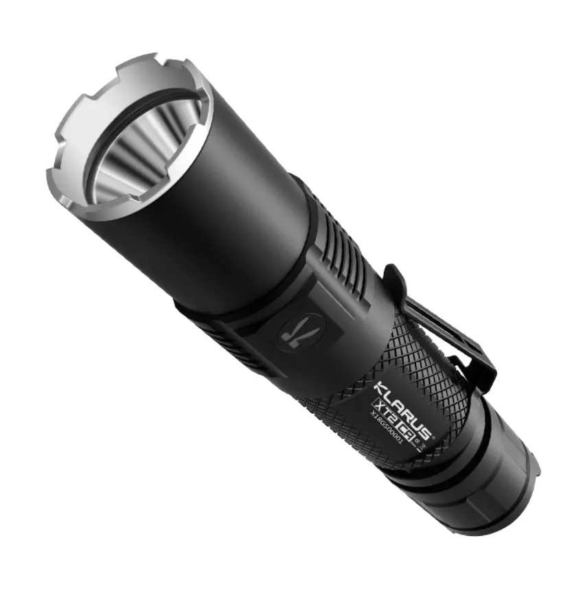 KLARUS XT2CR XHP35 HD E4 LED Flashlight 1600 lumens Super-bright Dual-switch Rechargeable Tactical Flashlight USB Charging Port