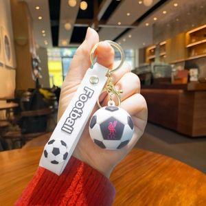 Llaveros y Anillos de Llavero de Fútbol con Diseño de Balón de Fútbol, Impresos con UV en Plástico Creativo - Product Image 5