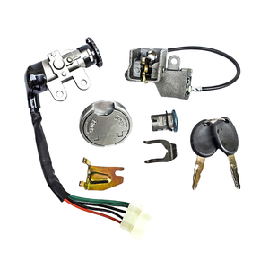 Accessoires de moto et scooter : Ensemble complet de verrous pour véhicule, verrou de siège pour scooter électrique, verrou d'allumage compatible avec le kit de verrous GY6 50 - Product Image 1