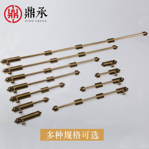 Loquets de porte en laiton 1309B, nouveau style chinois rétro, pour porte en bois, avec loquet supérieur et inférieur, épaissis et allongés, style antique - Product Image 4