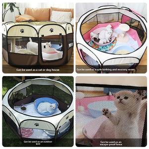 Boîte <span class=keywords><strong>de</strong></span> <span class=keywords><strong>mise</strong></span> <span class=keywords><strong>bas</strong></span> pliable et respirante pour <span class=keywords><strong>chat</strong></span>, tente pour chien, cage octogonale pour chats et chiens, utilisation universelle intérieure et extérieure toutes saisons - Product Image 4