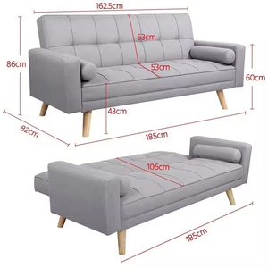 Loveliving Dongguan Factory Mobilier rembourré 3 places <span class=keywords><strong>Futon</strong></span> Canapé-lit Divano Letto Vendeurs de salon pour meubles de salon - Product Image 2