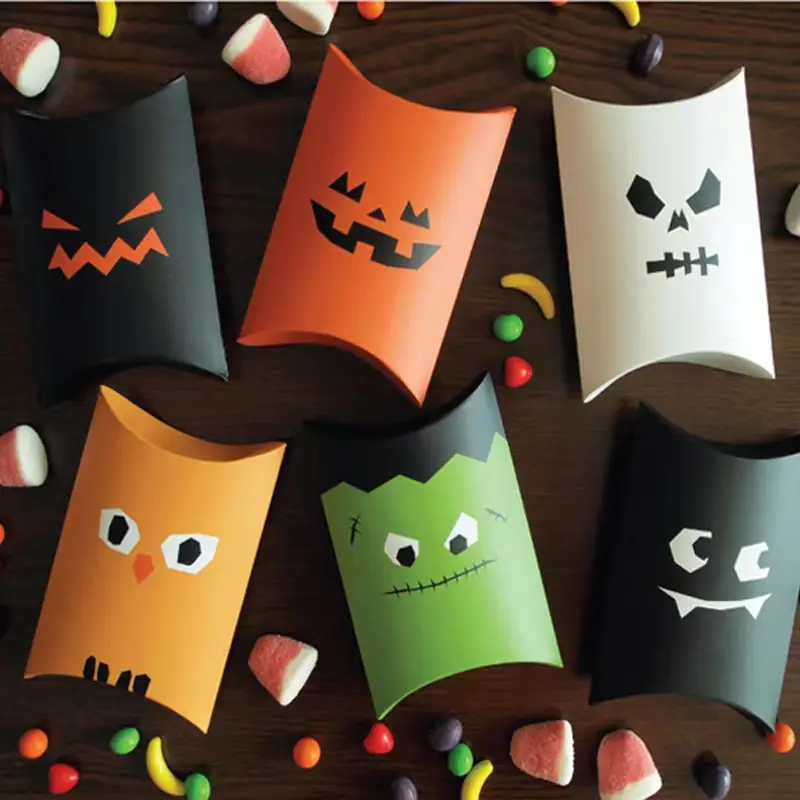 CIVI Halloween Geschenk box Nette Candy Box Kreative Kissen verpackung Geschenk box für Halloween Party Dekoration