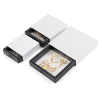 Bas prix petit tiroir bijoux boîte de papier emballage en carton pour collier boucles d'oreilles anneaux Bracelet en gros bas quantité minimale de commande