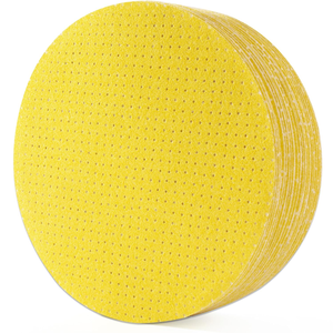 400 disques abrasifs de 225 mm, grain 40/60, à fixation auto-agrippante, <span class=keywords><strong>pour</strong></span> ponceuse à cloisons sèches, ponceuse de plafond, élimination de matériaux lourds - Product Image 1