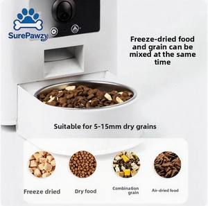 Comedero Inteligente Automático <span class=keywords><strong>para</strong></span> Mascotas con Gran Capacidad de 6L, Control por WiFi 2.4G 5G a través de la App Tuya, Cámara Ajustable y Láser, con Alerta de <span class=keywords><strong>Comida</strong></span> Baja - Product Image 4