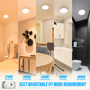 Plafonnier LED moderne ETL à intensité variable 5CCT 5 / 6 / 7 / 9 / 12 / 16 pouces pour l'éclairage domestique - Product Image 2