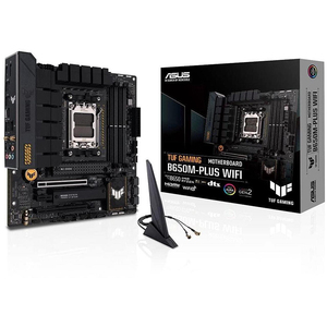 TUF GAMING B650M-PLUS prise WIFI <span class=keywords><strong>AM5</strong></span> (LGA 1718) carte mère de jeu R7000 MATX (14 étages d'alimentation, mémoire PCIe 5.0 DDR5, WiFi 6 - Product Image 1
