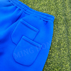 Pantalones de chándal holgados con cintura elástica de color sólido de peso pesado para hombre personalizados - Product Image 6