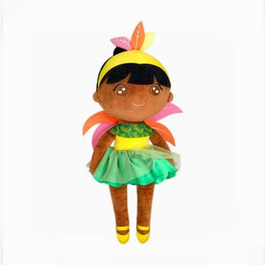 Muñeca de Trapo Afroamericana Personalizada, Juguete de Peluche Suave, Muñeca Negra para Abrazar, Regalo para Bebés y Niños, Fabricante OEM ODM - Product Image 4