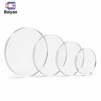 Disque rond personnalisé en PMMA acrylique transparent et coloré pour porte-clés, artisanat DIY, ornement, décoration