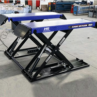 Plateforme élévatrice à ciseaux hydraulique mobile robuste Hengsheng, hauteur de levage 1,2 m, pour la réparation automobile