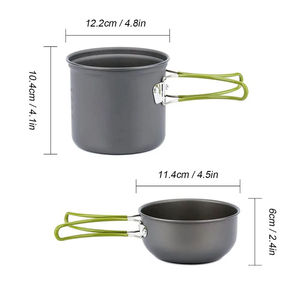 Wholesale 2024 New Portable <b>Camping</b> Cookware Set Outdoor Pot Nature Hike Picnic Cooking - Product Image 6