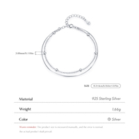 Mode serpent chaîne Bracelet 925 en argent Sterling Simple perles lien chaîne Bracelet pour femmes bijoux fins accessoires