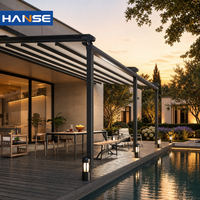 Pergola motorisée en aluminium thermolaqué avec toit à lames orientables manuel, protection UV, abri extérieur pour balcon, café, sur mesure