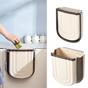 Kitchen Plastic Wall-mounted <b>Hanging</b> Foldable Eco-Friendly Storage Bucket Trash Can with Customized Color for Home Use - Product Image 2