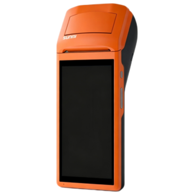 V1S for Android 6.0 Handheld POS Terminal Bluetooth USB Connectivity 58mm Thermal Printer Intelligent POS System Card Reader