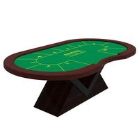 YH – Table de Poker Texas Holden haut de gamme, pieds en bois massif en forme de V