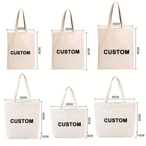 Custom Print <b>Tote</b> Bag Canvas Bag Eco Recycled Canvas Grocery Bag Canvas Cotton Shopping Handbag for Women - Product Image 4