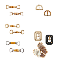 Boucles de lacets décoratives élégantes en alliage de zinc doré de haute qualité pour plusieurs styles de chaussures, breloques personnalisées pour sabots Rambo-zy 2,5-3,5 cm