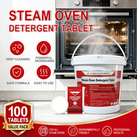Tablettes de nettoyage solides écologiques jetables pour cuisine professionnelle, 100 unités, compatibles avec tous les modèles de fours combinés