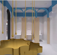 Baignoire intelligente à induction, robinet suspendu au plafond, mitigeur de lavabo en laiton massif, robinet de lavage