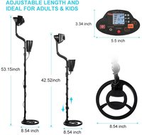 MD-5030 détecteur de métaux en or de bonne qualité et haute sensibilité détecteur de métaux ponctuel/Scanner de profondeur souterraine recherche 4kg