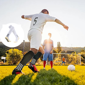 Fashion Anti-slip Sport Soccer <strong>Socks</strong> Soft <strong>Socks</strong> Adults <strong>Football</strong> <strong>Socks</strong> <strong>Red</strong> Color - Product Image 1