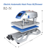 Presse à chaud automatique 40x50 neuve avec tiroir coulissant pour impression DTF sur film PET, utilisation de plaques 110V