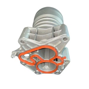 Base de filtre à huile Audi Porsche 06M115401F E K en aluminium avec joint pour remplacement et réparation - Product Image 1