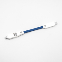 Câble de charge USB 3 en 1 à prix raisonnable avec logos personnels Câble de charge rapide PD 60W OTG pour iPhone 15 14 13.