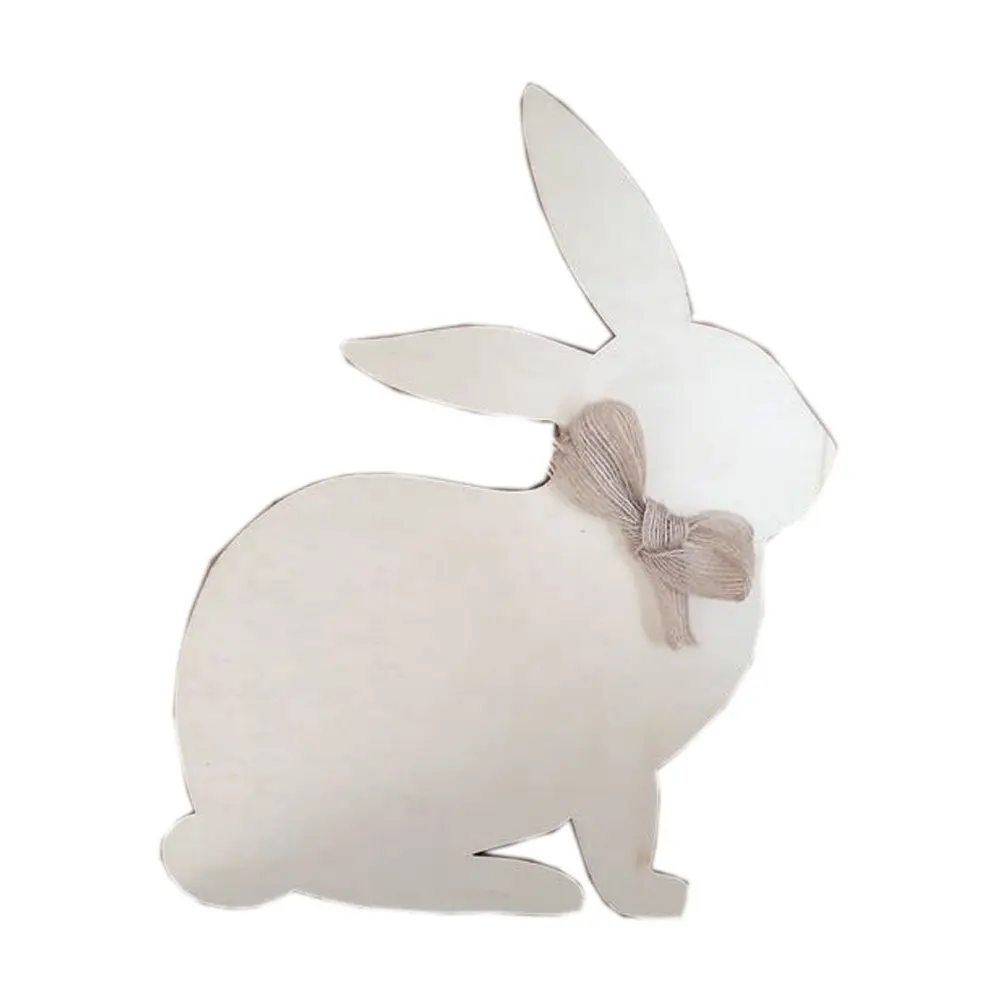 Laser Cutting Christmas Gift Animal Decoration Children Wooden Rabbit decoration