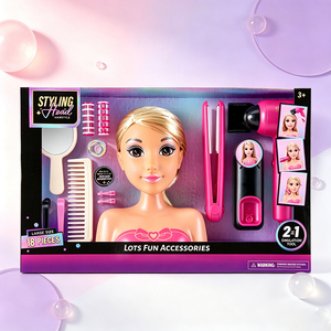<span class=keywords><strong>Poupée</strong></span> mi-corps à peau brune avec tête à coiffer, ensemble de coiffure, jouet de salon de coiffure, sèche-cheveux, pour filles de 3 ans et plus, poupées <span class=keywords><strong>Barbie</strong></span> pour filles - Product Image 4