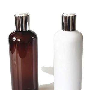 Empty Shampoo Lotions Package 100ml 150ml 250ml 300ml Clear Amber Blue Green White PET <b>Plastic</b> Bottles with Press <b>Disc</b> Cap - Product Image 5