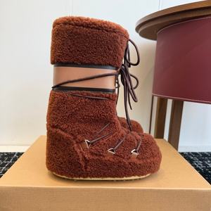 Botas de Piel de Oveja de Alta Calidad para Mujer, Antideslizantes, Térmicas, Ligeras, Transpirables, Estilo Retro, Marca Famosa - Product Image 3