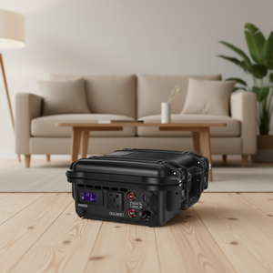 Station d'alimentation solaire hors réseau personnalisée noire 220v 300w 777wh avec batterie au lithium - Product Image 3