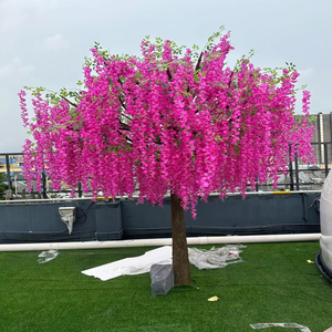 Arbre de glycine artificiel, feuillage complet, arbre à fleurs réaliste, sans entretien, pour décoration intérieure et extérieure - Product Image 1